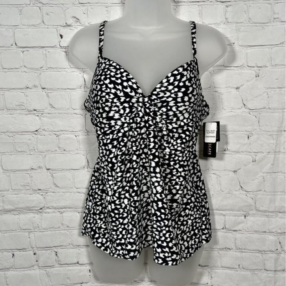 Island Escape Animal Kingdom Scorpio Size 8 Underwire Tankini NWT